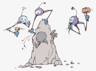 Creative Azr0 Robots Sculpting A Piece Of Marble