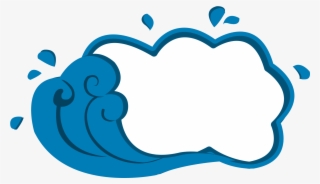 Vagues De L'océan Nuages D'explosion Texture Frontière