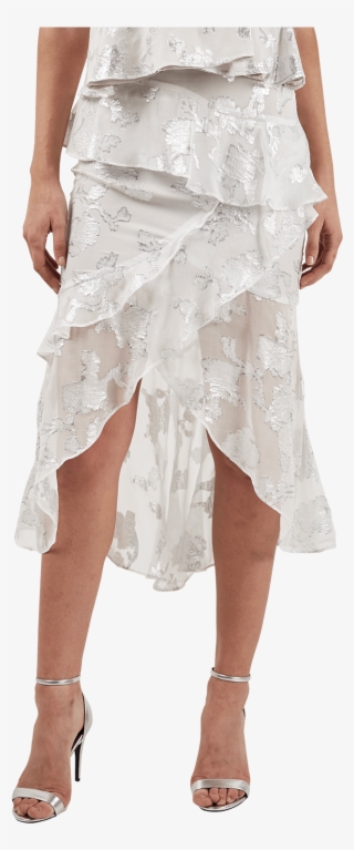 Burnout Skirt In Colour Cloud Dancer