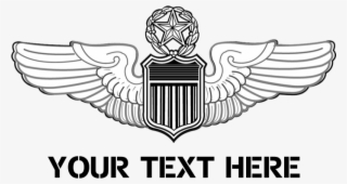 Personalized Command Pilot Wings Neck Tie