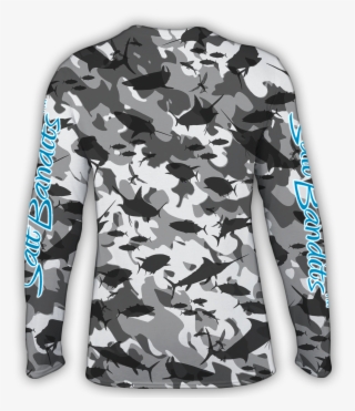 Saltbandits™ Grey Camouflage Performance Long Sleeve