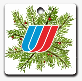 United Airlines Tulip Logo Ornaments