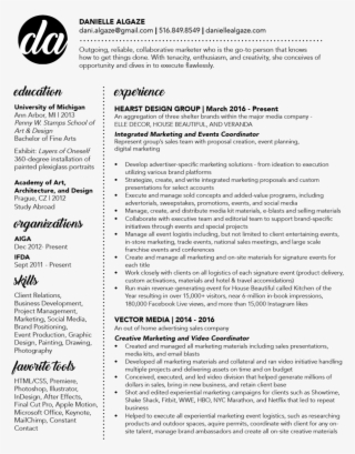 Daniellealgazeresume