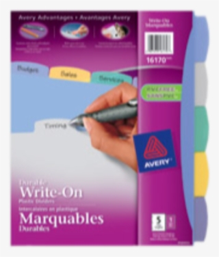 Avery® Write On Dividers 5 Tab 8 1/2" X
