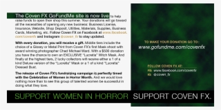 Gofundme Page For Coven Fx And Grab A Great Perk