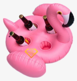 Floating 4 Cup Flamingo Drink Holder