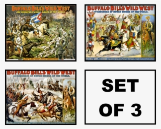 Buffalo Bill Wild West Vintage Circus Big Top Art Set