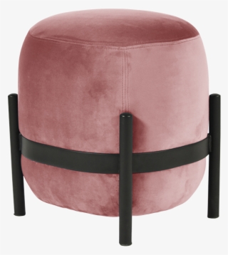 Vega Pouf - Rose/black