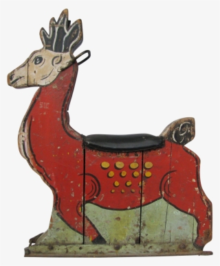 Antique Reindeer Carousel Ride Vintage Circus, Carousel,