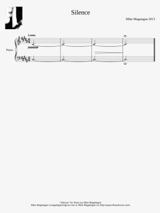 "silence" For Piano Sheet Music For Piano Download