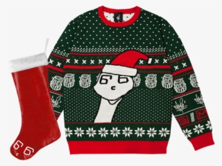 Boris Holiday Sweater & Stocking Bundle