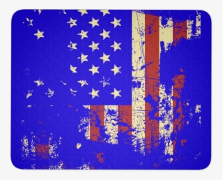 Distressed American Flag Mouse Pad