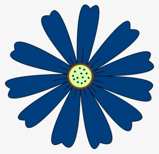 Blue Flower Clipart Top Border