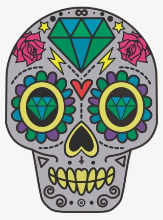 Dia De Los Muertos Skull Png
