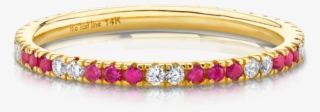 Diamond And Ruby Eternity Band