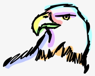 Vector Illustration Of American Bald Eagle Emblem Of