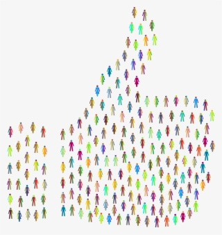 Clipart Prismatic People Thumbs Up
