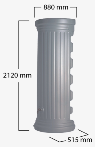Column Wall Tank Stone Grey