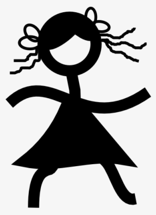 Stickwoman Disco Dancer Clip Art