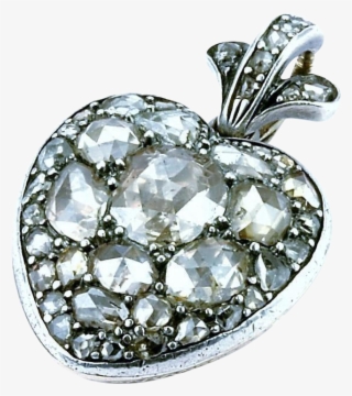 A Splendid Georgian 'flaming Heart' Diamond Locket,