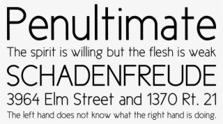 New Cicle Font Phrases