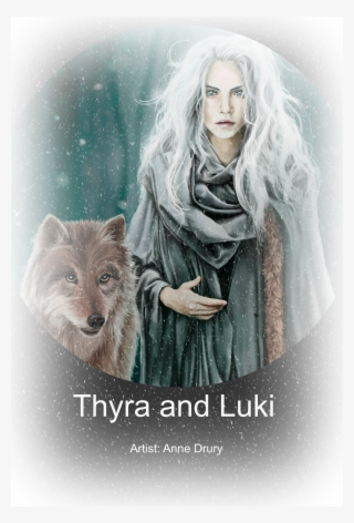 The Snow Queen, With Luki, Her Wolf Companion