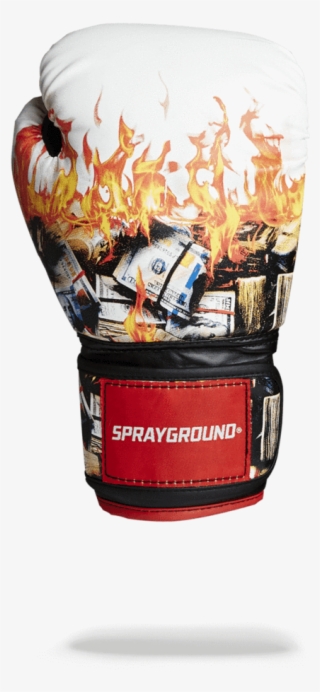 Sprayground- White Fire Money Boxing Gloves Boxing