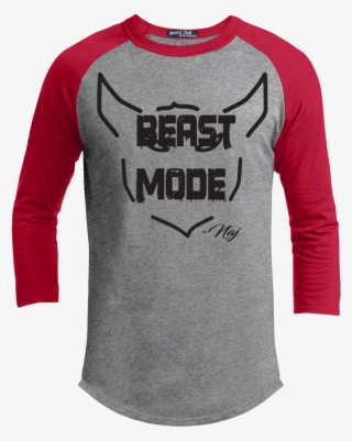 Beast Mode- 3/4 Sleeve Baseball Tee