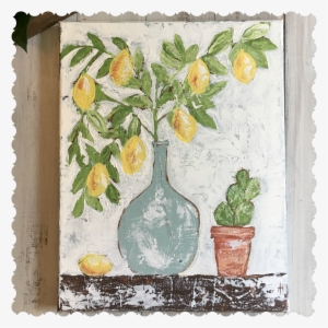 Lemon Branchacrylic On Canvas11×14 Inches $99 - Flowerpot
