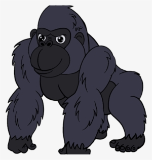 Drawn Gorilla Animated - Gorila En Dibujo