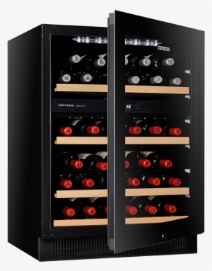 Img - Vintec V40sg2ebk 40 Bottle Two Zone Wine Fridge