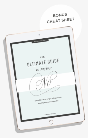 The Ultimate Guide To Saying No - Word