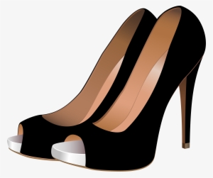 Black High Heels Png Clip Art - High-heeled Shoe