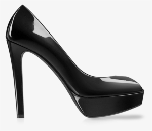 Black Heel Women Shoe - Black Heels Png