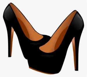 High - Black High Heels Clipart