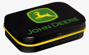 Nostalgic Art Tin Box & Mints John Deere Logo Black - Box
