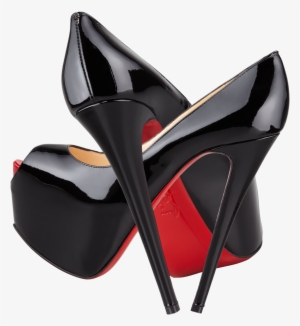 Black Highness Platform Red Christian Louboutin Png - Red Bottom Heels Transparent