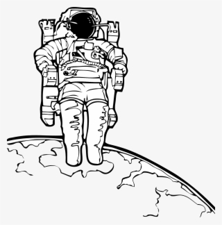 Space Walk - Astronaut Black And White