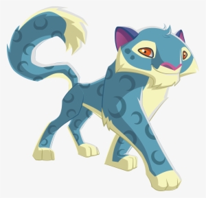 Snow Leopard Walking - Animal Jam Spooky Snow Leopard
