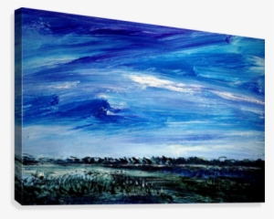 Sky And Fields Canvas Print - Painting
