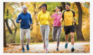 Group Of People Walking - 10 X 12, 4 Window Race Medal Frame (cherry)