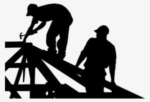 Construction Worker Silhouette Png Vector Black And - Silhouette Of Construction Worker Png