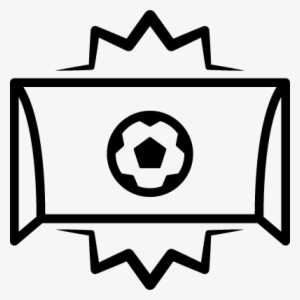 Soccer Goal Ball Entrance Centered In Arch Vector - Soccer Goal Icon Png