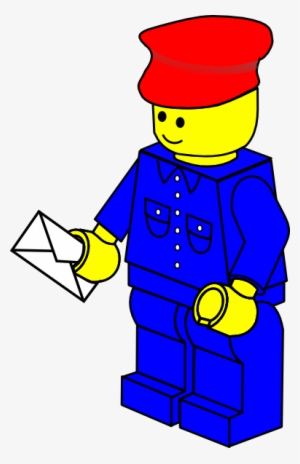 Lego Town Postman Clip Art Free Vector - Lego Clip Art