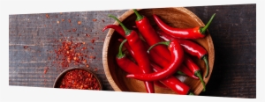 Image Of Red Chili Peppers In A Wood Bowl And Chili - Chili Pepper