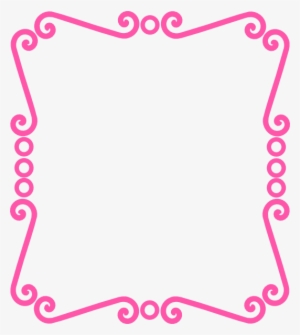 Scrolly Frame Pink Clip Art - Article For School Magazine