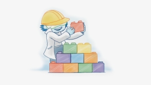 “cy Guy” Building With Legos - Construction Worker