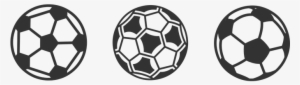 Three Football Object Game Sport Team Socc - Soccer Ball Icon Vector