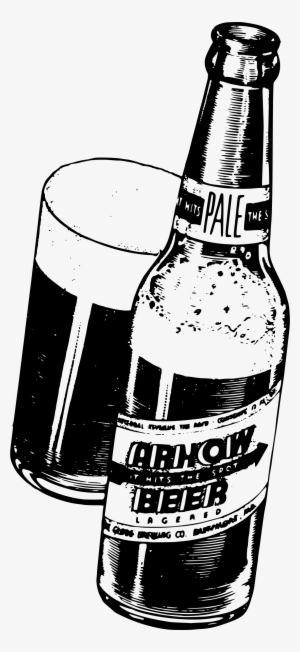 And Glass Big Image Png - Clip Art Free Beer Bottle