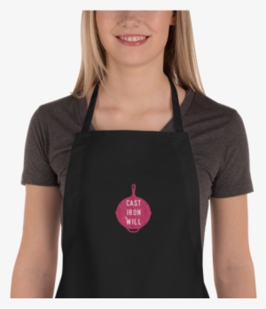 Cast Iron Will Embroidered Apron - Apron